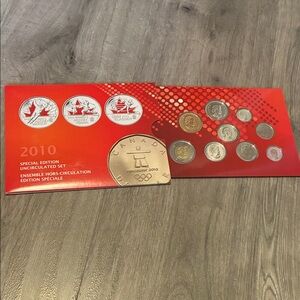 2010 Canada Special Edition Uncirculated Coin Set - Red Presentation